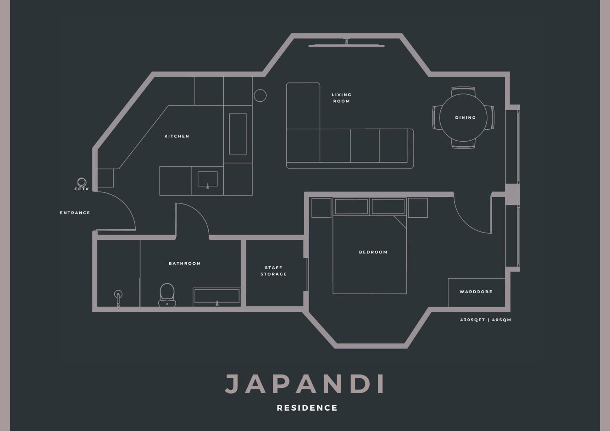 Japandi By The Heim Residences Appartamento